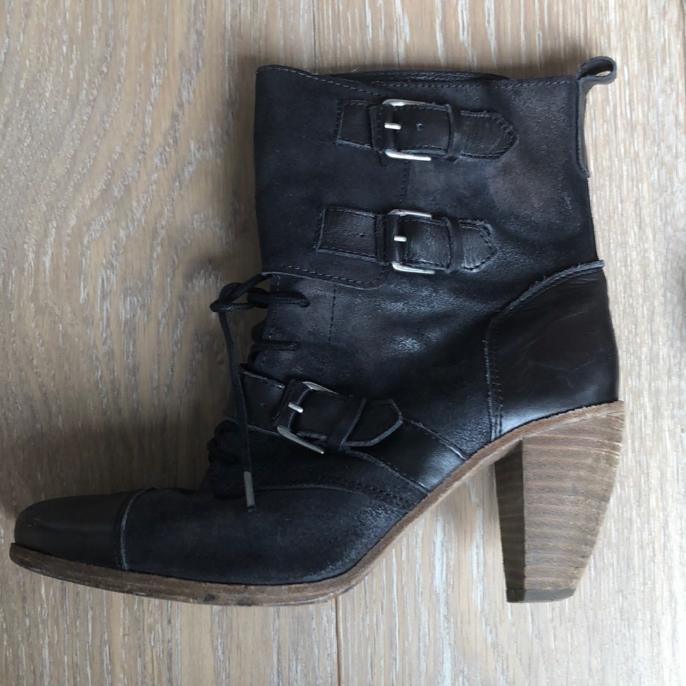 All Saints Black Ankle Boots
